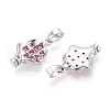 Brass Micro Pave Cubic Zirconia Pendants KK-N257-70P-2