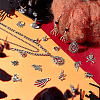 SUNNYCLUE 64Pcs 16 Style Tibetan Style Alloy Pendants FIND-SC0002-67-5