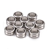 Tarnish Resistant 201 Stainless Steel European Beads STAS-F250-03P-B-1