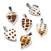 Natural Spiral Shell Pendants PALLOY-Q462-01P-1