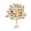 Alloy Glass Rhinestone Tree Brooches JEWB-K017-02KCG-2