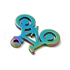 Ion Plating(IP) 201 Stainless Steel Pendants STAS-A066-05M-4