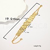 Exquisite Middle Eastern Style Brass Coin Ladies Link Chain Bracelets for Women XX1389-5