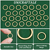 Unicraftale Brass Linking Rings KK-UN0002-96A-4