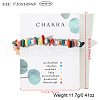Coral Stone & Pine & Natural Red Aventurine & Amethyst & Butter Jade & Malachite & Dyed Red Wood Lace Stone Chip Beads Stretch Bracelets for Women WA7603-4