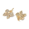 Brass Micro Pave Clear Cubic Zirconia Pendants KK-S367-12A-2