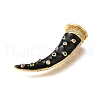 Rack Plating Brass Micro Pave Cubic Zirconia Pendants ZIRC-F142-18G-2