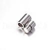 304 Stainless Steel Magnetic Clasps with Glue-in Ends STAS-K006-10C-3