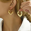 Real 18K Gold Plated 304 Stainless Steel Multi Layered Hoop Earrings UF5198-2-2