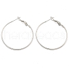 Tarnish Resistant 202 Stainless Steel Hoop Earring EJEW-H003-36P-1