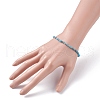 3mm Natural Apatite Beads Stretch Bracelet for Girl Women BJEW-JB07284-04-3
