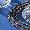 Ion Plating(IP) 304 Stainless Steel Cable Chain Necklaces for Women Men X-STAS-M102-68G-3