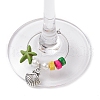 Natural Shell Wine Glass Charms AJEW-TA00021-3