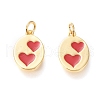 Real 18K Gold Plated Brass Charms KK-L006-030G-1