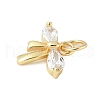 925 Sterling Silver Pave Clear Cubic Zirconia Bowknot Charms STER-S011-04G-2