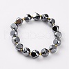 Terahertz Stone Beads Stretch Bracelets BJEW-Z007-A-02-2