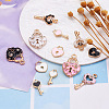 60Pcs 12 Style Alloy Enamel Pendants ENAM-PJ0001-05-4