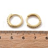 Clear Cubic Zirconia Huggie Hoop Earrings EJEW-L231-41G-01-5