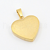 Fashionable 304 Stainless Steel Stamping Blank Tag Pendants STAS-J002B-01G-2