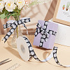 20 Yards Sport Ball Printed Polyester Volleyball Grosgrain Ribbon OCOR-WH0085-75A-01-4