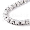 304 Stainless Steel Rhinestone Strass Chain Bracelets STAS-B021-14P-3