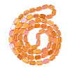 Electroplate Transparent Glass Beads Strands EGLA-N008-017-3