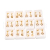 Flower Plastic Imitation Pearl Ear Fake Plugs EJEW-H105-19G-1