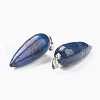 Natural Lapis Lazuli Pointed Pendants G-F705-01F-P-3