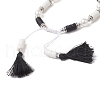 Natural Cowrie Shell Braided Bead Bracelets BJEW-JB11498-4