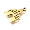 201 Stainless Steel Pendants STAS-R136-11G-2