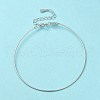 Rhodium Plated 925 Sterling Silver Bangles BJEW-G681-01A-P-2