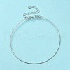 Anti-Tarnish Rhodium Plated 925 Sterling Silver Bangles BJEW-G681-01A-P-2
