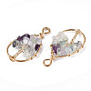 Natural Fluorite Pendants G-T131-95B-03-1