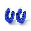 Acrylic Ring Stud Earrings EJEW-P251-35-2