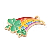 Saint Patrick's Day Alloy Enamel Pendants FIND-M060-24C-G-2