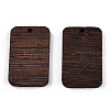 Natural Wenge Wood Pendants WOOD-T023-33B-01-2