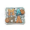 Mother's Day Single Face Printed Aspen Wood Pendants WOOD-G014-37-2
