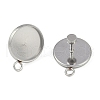 Non-Tarnish 304 Stainless Steel Stud Earring Finding STAS-Z084-08B-P-2
