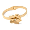 Ion Plating(IP) 304 Stainless Steel Rhinestone Bangles for Women BJEW-K252-04G-2