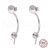 925 Sterling Silver Ear Nuts STER-I014-14S-7