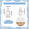 SUNNYCLUE 200Pcs 316 Surgical Stainless Steel Chain Tabs STAS-SC0008-77-2