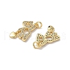 Brass Micro Pave Cubic Zirconia Pendants KK-Q068-47G-2