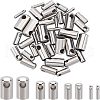 Unicraftale 40Pcs 4 Style 304 Stainless Steel Cord Ends STAS-UN0029-93-1