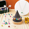 Kissitty 120Pcs 15 Colors Spray Painted Crackle Glass Pendants FIND-KS0001-29-9