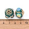 Handmade Resin Indonesia Round Beads IPDL-P005-12KCG-01-3