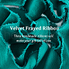 10 Yards Velvet Frayed Ribbon SRIB-WH0011-226C-4