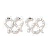 Brass S-Hook Clasps KK-P284-12S-1