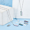 Unicraftale DIY Rectangle Pendant Making Kit DIY-UN0003-91-3
