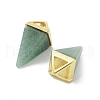 Natural Green Aventurine Pendants G-A222-02G-02-2