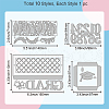 Graduation Theme Carbon Steel Cutting Dies Stencils DIY-WH0309-1779-6